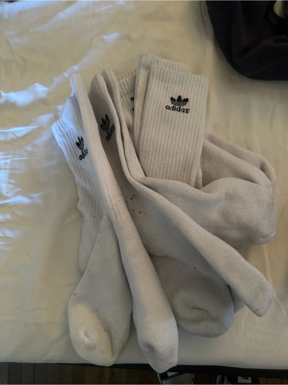 adidas Men’s Crew Socks - White (4 pack)